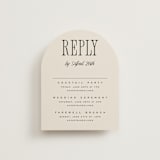"Riviera" - Multi-Event RSVP Cards in Linen by Kelly Schmidt - Front