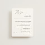 "graceful" - Multi-Event RSVP Cards in Onyx by Jennifer Postorino - Front