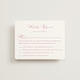 "Everlasting" - Multi-Event RSVP Cards in Carnation by Jennifer Postorino - Front