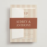 "Ambrosial" - Multi-Event RSVP Cards in Butter by Pixel and Hank - Assembled with Belly Band