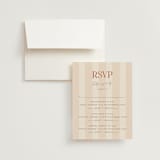"Ambrosial" - Multi-Event RSVP Cards in Butter by Pixel and Hank - RSVP with Envelope