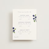 "Blue Bells" - Multi-Event RSVP Cards in Cornflower by Mere Paper - Front
