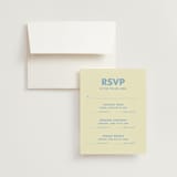 "Sienna" - Multi-Event RSVP Cards in Skyblue by Ellen Schlegelmilch - RSVP with Envelope