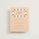 "Boardwalk" - Multi-Event RSVP Cards in Peach by Baumbirdy - Front
