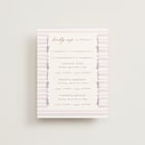 "Vintage Whimsy" - Multi-Event RSVP Cards in Peony by Corinne Malesic - Front