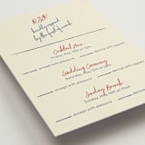 "Handwritten Letter" - Multi-Event RSVP Cards in Blue Velvet by Helena Vitto - Detail