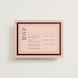 "Elance" - Multi-Event RSVP Cards in Onyx by Eric Clegg - Front