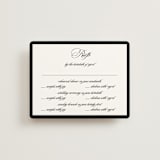 "Black Tie" - Multi-Event RSVP Cards in Ink by That Girl Press - Front