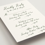 "Handwritten" - Multi-Event RSVP Cards in Moss by Cass Loh - Detail