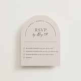 "Overjoyed" - Multi-Event RSVP Cards in Almond by Jill Means - Front