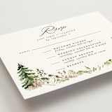 "Great Outdoors" - Multi-Event RSVP Cards in Forest by Petra Kern - Detail