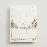 "Great Outdoors" - Multi-Event RSVP Cards in Forest by Petra Kern - Assembled with Belly Band
