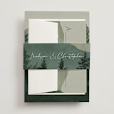 "The Forest" - Multi-Event RSVP Cards in Jade by Elly - Assembled with Belly Band