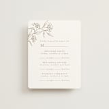 "Monogrammed" - Multi-Event RSVP Cards in Taupe by Chris Griffith - Front