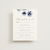 "A Wedding Watercolor" - Multi-Event RSVP Cards in Cornflower by Chris Griffith - Front