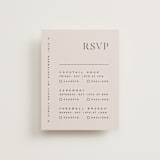 "Coco" - Multi-Event RSVP Cards in Linen by Carly Reed Walker - Front