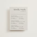 "Align" - Multi-Event RSVP Cards in Linen by JoAnn Jinks - Front