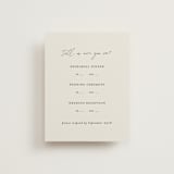 "Happily Ever After" - Multi-Event RSVP Cards in Buff by Sara Hicks Malone - Front