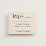 "Ivy" - Multi-Event RSVP Cards in Ecru by Carly Reed Walker - Front