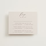 "Love Note" - Multi-Event RSVP Cards in Ecru by AK Graphics - Front