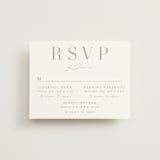 "Mystique" - Multi-Event RSVP Cards in Linen by Ashley Rosenbaum - Front