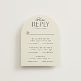 "Elegant Type" - Multi-Event RSVP Cards in Cream by Louise Kay - Front