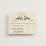 "Vintage Print" - Multi-Event RSVP Cards in Licorice by GeekInk Design - Front