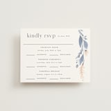 "Cascading Floral" - Multi-Event RSVP Cards in Lagoon by Corinne Malesic - Front