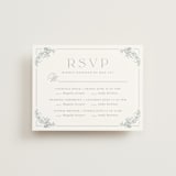 "Modern Crest" - Multi-Event RSVP Cards in Sea by Kristen Smith - Front