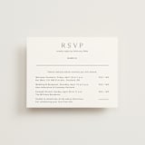 "Picture Perfect" - Multi-Event RSVP Cards in Opal by Jennifer Postorino - Front