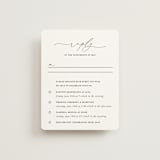 "Breathe" - Multi-Event RSVP Cards in Linen by Jennifer Postorino - Front
