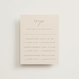"Everlasting Love" - Multi-Event RSVP Cards in Linen by Brandy Folse - Front