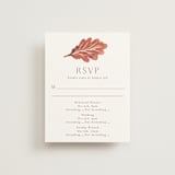 "Watercolor Fallen Leaves" - Multi-Event RSVP Cards in Copper by Katharine Watson - Front