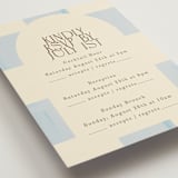 "Checker Wash" - Multi-Event RSVP Cards in Ivory by Baumbirdy - Detail