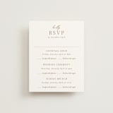 "Into the Forest" - Multi-Event RSVP Cards in Cream by Alethea and Ruth - Front