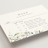 "Fleur" - Multi-Event RSVP Cards in Lily by Everett Paper Goods - Detail