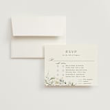"Fleur" - Multi-Event RSVP Cards in Lily by Everett Paper Goods - RSVP with Envelope