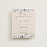 "Wildflower Wreath" - Multi-Event RSVP Cards in Sky by Grace Kreinbrink - Front