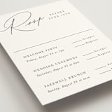 "Scripted Names" - Multi-Event RSVP Cards in Pearl by Hooray Creative - Detail