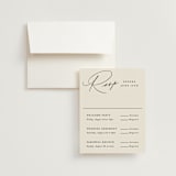 "Scripted Names" - Multi-Event RSVP Cards in Ecru by Hooray Creative - RSVP with Envelope