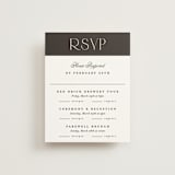 "Arcadia" - Multi-Event RSVP Cards in Noir by Olivia Raufman - Front