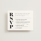"Make it official" - Multi-Event RSVP Cards in Panda by Lea Delaveris - Front