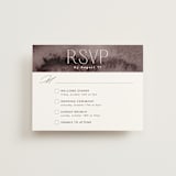 "Layers" - Multi-Event RSVP Cards in Truffle by Yaling Hou Suzuki - Front