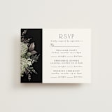 "A Wedding in the Garden" - Multi-Event RSVP Cards in Charcoal by Chris Griffith - Front