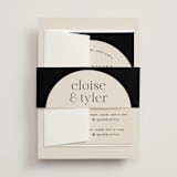 "Little party big love" - Multi-Event RSVP Cards in Noir by Jessica Corliss - Assembled with Belly Band