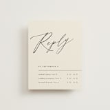 "Violet " - Multi-Event RSVP Cards in Linen by Kelly Schmidt - Front