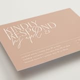 "Overlap" - Multi-Event RSVP Cards in Terracotta by Kelly Schmidt - Detail