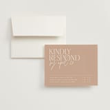 "Overlap" - Multi-Event RSVP Cards in Terracotta by Kelly Schmidt - RSVP with Envelope