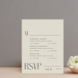 "Seraphina" - Multi-Event RSVP Cards in Sand by Robert and Stella - Front