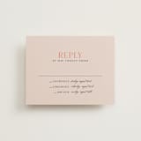 "ampersand names" - Multi-Event RSVP Cards in Carrot by Lori Wemple - Front